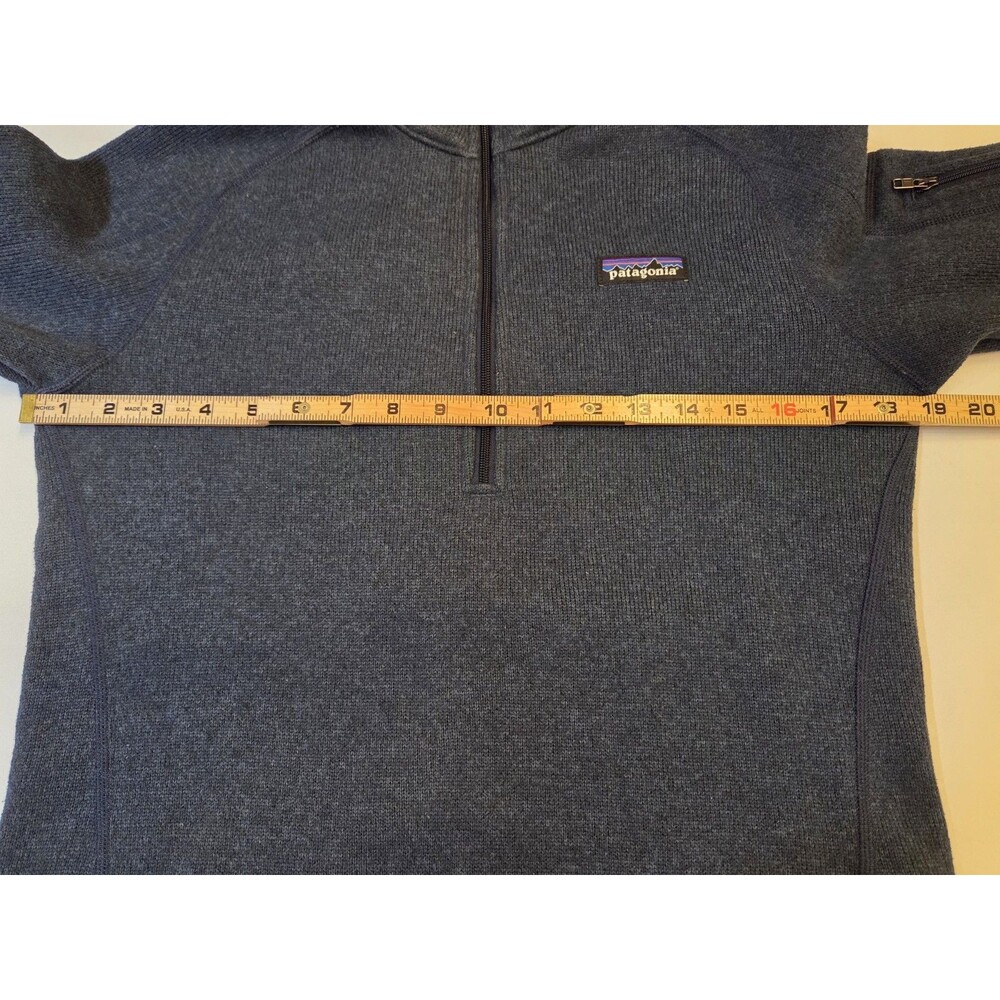 Patagonia Better Sweater 1/4 Zip Pullover Womens Small Blue Fleece Jacket - Picture 6 of 7